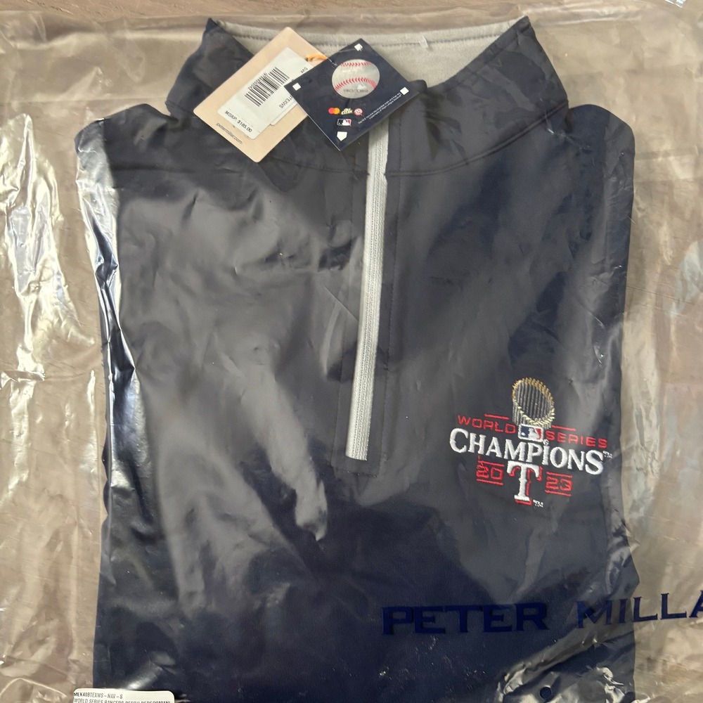 Peter‎ Millar Texas Rangers 2023 World Series Perth Performance Sweater Sz S